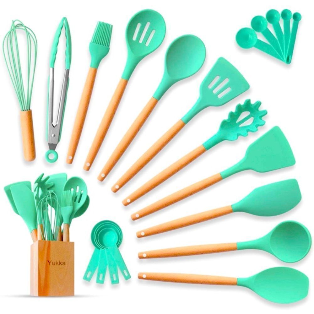 Silicone Cooking Kitchen Utensil Set 22pcs